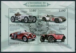 Burundi 2012 CTO Cars Stamps Automobiles Mercedes-Benz Lancia Lambda 4v M/S