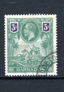 Barbados 1912 3s Badge of the Colony SG 180 FU CDS