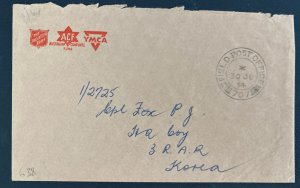 1954 Australian Field Post Office 707 Korean War Cover To RAR In Korea