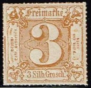 Thurn and Taxis,Sc.#32 MNH,  Value in square, Groschen. cv. €6