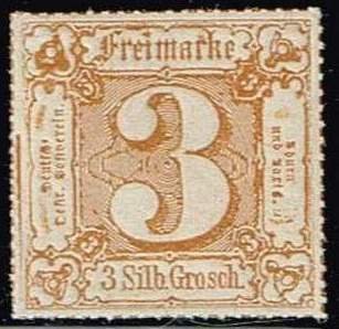 Thurn and Taxis,Sc.#32 MNH,  Value in square, Groschen. cv. €6