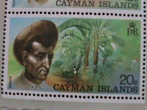 CAYMAN ISLANDS-1974- SHIP CAPTAIN OF THE SHIP MNH S/S VF WE SHIP TO WORLD WIDE