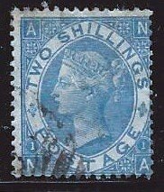 Great Britain #55 Light Face Free Cancel CV $200