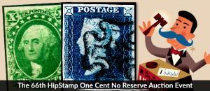 The 66th HipStamp One Cent Auction Event