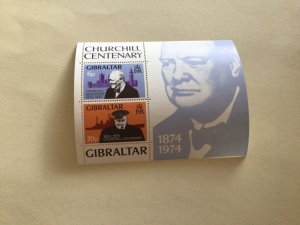 Gibraltar Churchill Centenary mint never hinged stamp sheet A13246