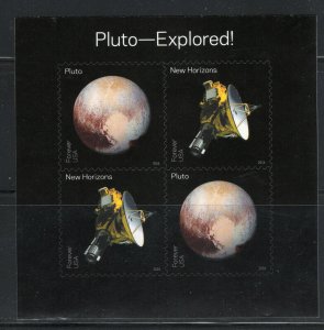 5078 * PLUTO EXPLORED *   U.S. Postage SOUVENIR SHEET  MNH 