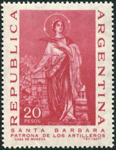 Argentina 849 MNH - St. Barbara