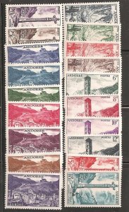 French Andorra SC124-42 MNH/MLH