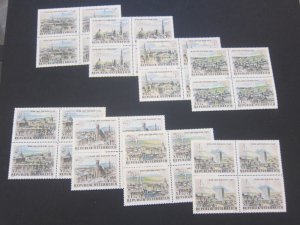 Austria 1964 Sc B306-13 BLK(4) set MNH