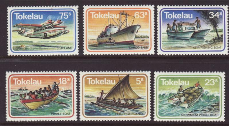 Tokelau 91-96 Transportation MNH VF