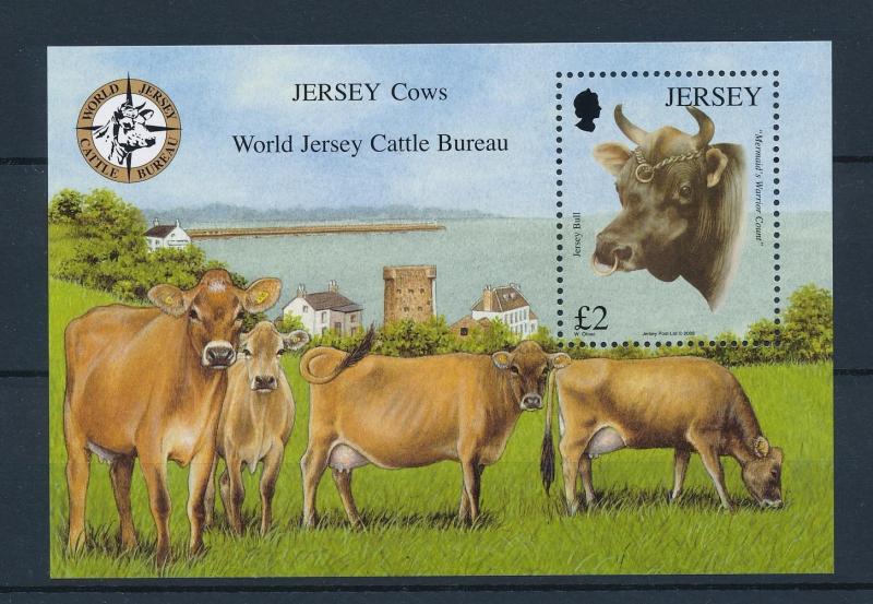 [40843] Jersey 2008 Animals Cows Cattle MNH Sheet