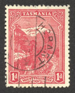 Tasmania Scott 103 UH - 1905 Mt Wellington, Pf 11, Wmk13 - SCV $0.60