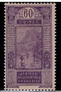 FRENCH GUINEA Scott  89 MH* stamp typical centering