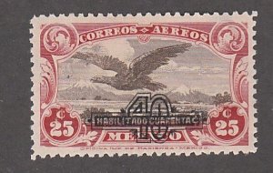 Mexico # C47, Eagle Stamp Surcharged, Mint NH