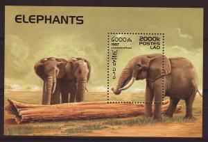 LAOS : WILD ANIMALS ELEPHANT, MNH S/S