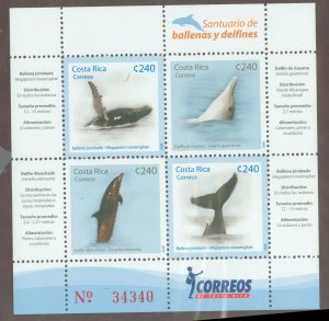 Costa Rica #619 Mint (NH) Souvenir Sheet (Fauna)