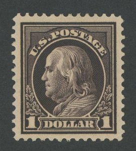 USA 423 - 1 Dollar Franklin Perf 12 - PSE Graded XF-Sup 95 Jumbo Mint OGph Cert