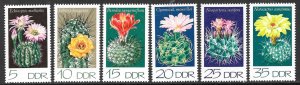 GERMANY DDR 1974 Flowering Cachti Set Sc 1522-1527 MNH