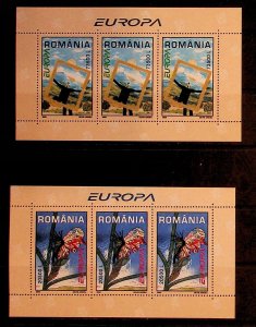 ROMANIA Sc 4585-86 NH 2 MINISHEETS OF 2003 - EUROPA