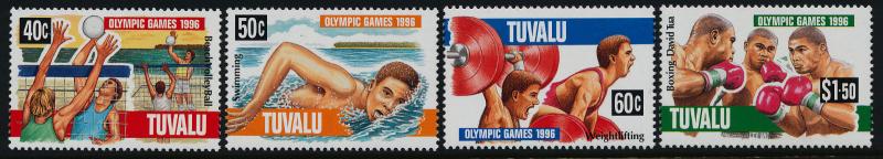 Tuvalu 717-20 MNH Summer Olympics, Volleyball, Swimming, Boxing 