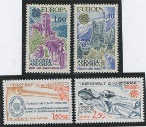 Andorra (French) #254-255/294-295 Mint (NH) Single (Complete Set) (Europa)