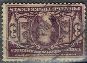 1904 3c LOUISIANA PURCHASE w/INV precancel (325) f/BLOOMINTON IL. Early & SCARCE