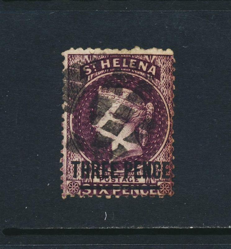 ST HELENA 1868, 3d VF USED SG#11 CAT£50 $65 (SEE BELOW)