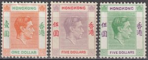 EDSROOM-19362 Hong Kong 163b, 165, 165ab H 1938-52 Key Values CV$86