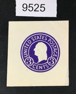 US STAMPS # U436 CUT SQUARE UNUSED $ LOT #9525