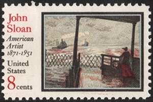 SC#1433 8¢ John Sloan: American Artist (1971) MNH