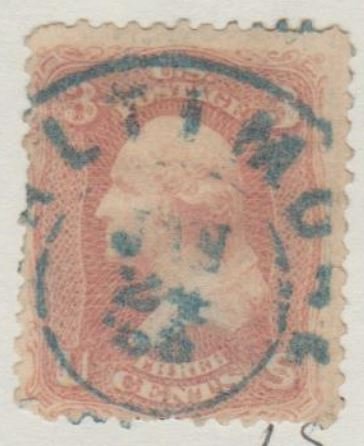 U.S. Scott #65 Washington Stamp - Used Single