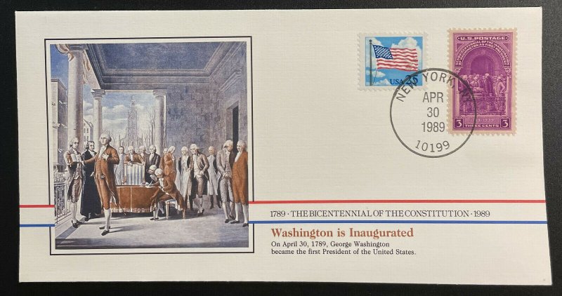 US #854,2278 On Cover - Bicentennial of Constitution 1787-1987 [BIC68oE]