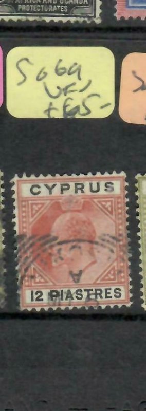 CYPRUS  (P01006B)  KE  12 PI SG 69  VFU