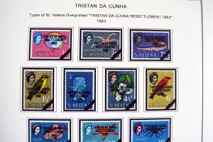 COLOR PRINTED TRISTAN DA CUNHA 1952-2010 STAMP ALBUM PAGES (139 illustr. pages)