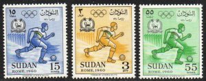 Sudan Sc #130-132 Mint Hinged