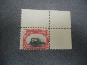 # 295 Mint NH Corner Stamp