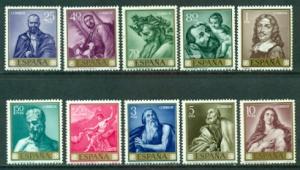 Spain #1159-1168  Mint  VF  VLH  Scott $25.00  Ribera Pai...