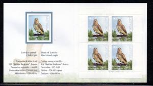 Latvia Sc 791b 2011 Eagle stamp booklet mint NH