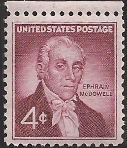 # 1138 MINT NEVER HINGED DR. EPHRAIM McDOWELL