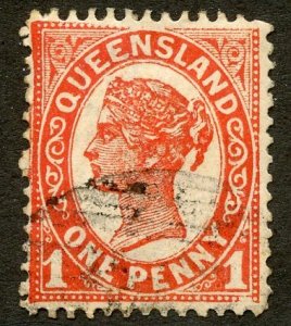Queensland, Scott #66, Used
