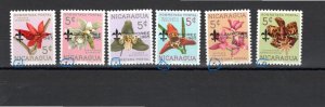 Nicaragua 1965 MNH Sc 843, 845-9  DOT WITH TAIL VARIETY