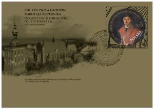 Poland 2023 FDC Stamps Nicolaus Copernicus Astronomy Space 550 Years