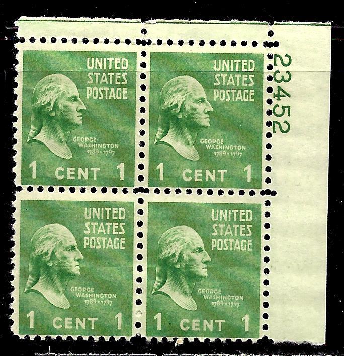 804 Mint,OG,NH... Plate Block of 4