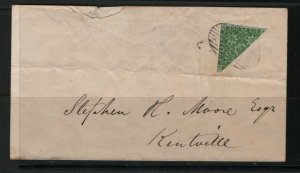 Nova Scotia #4a Used Bisect On Cover To Kentville Nova Scotia **With Cert.**