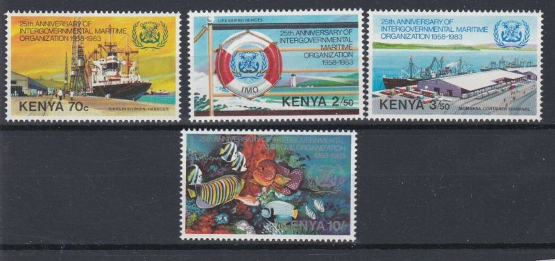 KENYA 1983  I M O ANNIVERSARY  SET OF 4   MNH  NO 2