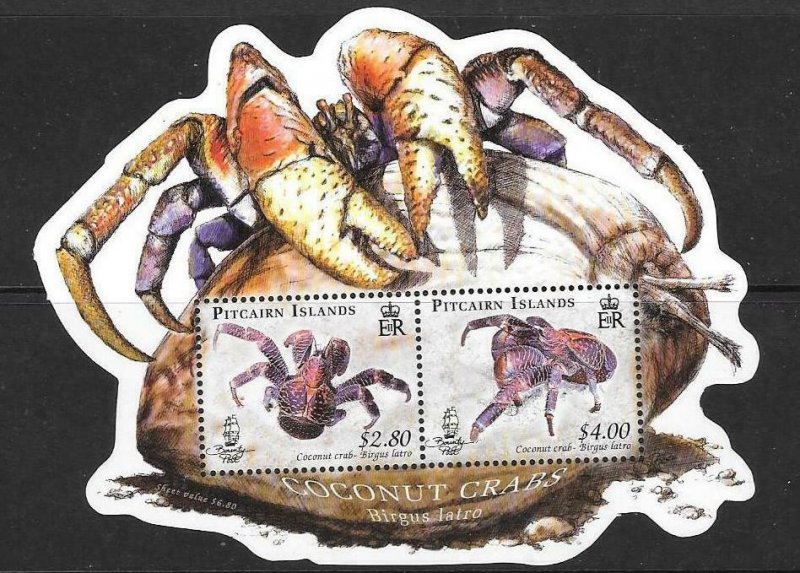 PITCAIRN ISLANDS SGMS778 2009 COCONUT CRAB MNH