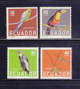 Ecuador 634-637 Set MNH Birds (C)