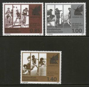 Liechtenstein 2011 Games of Small States Shooting Running Cycling 3v MNH # 3919