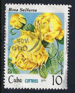 Cuba 2279 VFU FLOWER N409-1