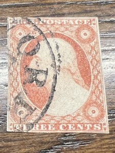 Scott #10A- 3¢ Washington Used, VG/Plus